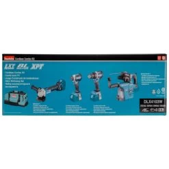 Makita DLX4103W 18 V Combiset Voor Allround Boor-, Schroef- En Slijpwerk -Professionele Gereedschapswinkel DLX4103W C1N1