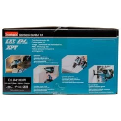 Makita DLX4103W 18 V Combiset Voor Allround Boor-, Schroef- En Slijpwerk -Professionele Gereedschapswinkel DLX4103W C2N1