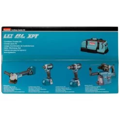 Makita DLX4103W 18 V Combiset Voor Allround Boor-, Schroef- En Slijpwerk -Professionele Gereedschapswinkel DLX4103W C3N1