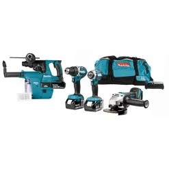 Makita DLX4103W 18 V Combiset Voor Allround Boor-, Schroef- En Slijpwerk -Professionele Gereedschapswinkel dlx4103v