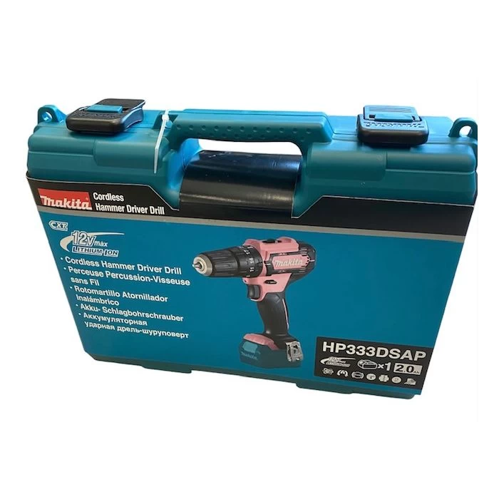 Makita HP333DSAP 12 V Max Roze Klopboor-/schroefmachine 2 Makita HP333DSAP 12 V Max Roze Klopboor-/schroefmachine - Afbeelding 2